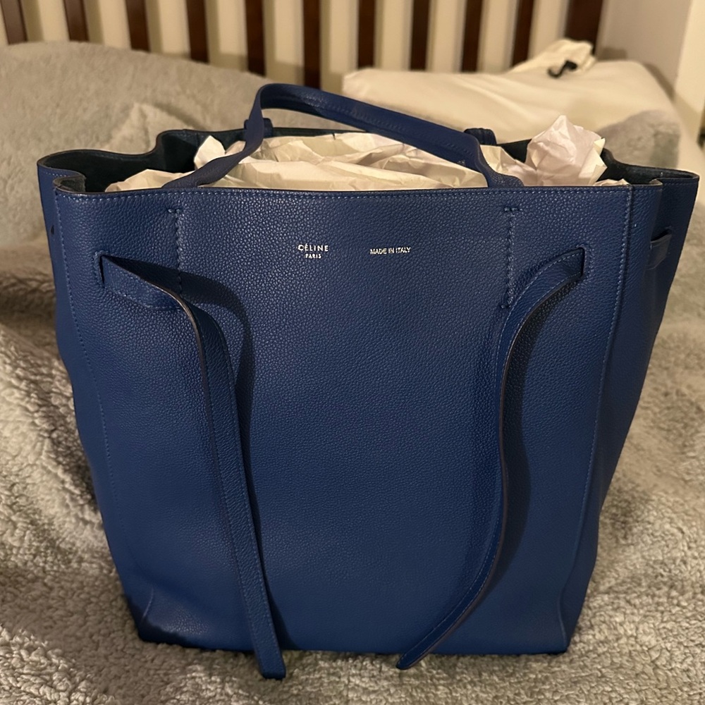 CELINE Soft Grained Calf Small Phantom Cabas Tote